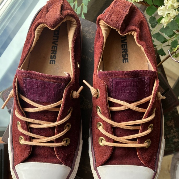 Converse Shorelines Maroon Suede - Size 8.5 - Picture 6 of 8